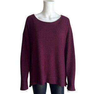 SPLENDID So Soft Waffle Knit Long Sleeve Top - L